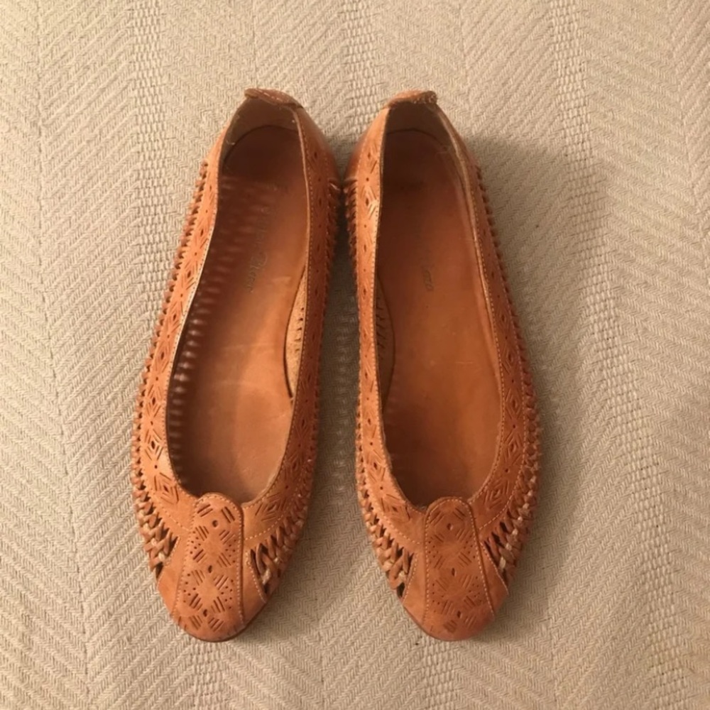 Vintage Woven Leather Loafers